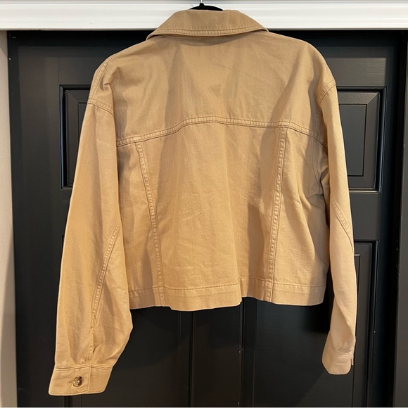 Topshop khaki jacket.  Worn once - Picture 2 of 2